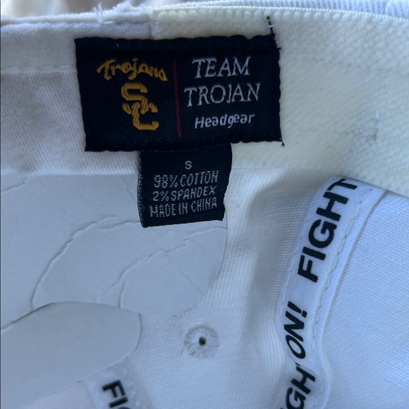 USC Trojans White with Red and Yellow Embroidery Ball Cap NWT - Picture 8 of 8